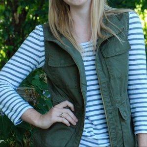 Green Cargo Vest J.Crew